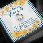 A Little Wish For A Mum To Be Forever Love Pendant Necklace - Mom To Be Gift Necklace