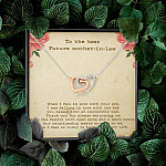 To The Best Future Mother In Law Thank You For Sharing Your Son Joined Interlocking Hearts Necklace