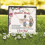 To My Badass Bestie You Drink You Cuss Too Much You're Everything I Want Interlocking Hearts Pendant Necklace