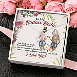 To My Badass Bestie You Drink You Cuss Too Much You're Everything I Want Alluring Beauty Necklace