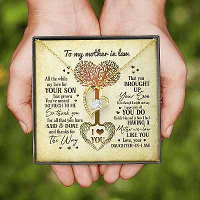 Heart Tree To My Mother In Law All The While My Love For Your Son Has Grown Forever Love Necklace