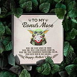 To My Bonus Mom Yoda the One That Loves Me First Happy Mother's Day Love Knot Pendant Necklace To My Bonus Mom Yoda the One That Loves Me First Happy Mother's Day Love Knot Pendant Necklace