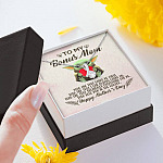 To My Bonus Mom Yoda the One That Loves Me First Happy Mother's Day Alluring Beauty Necklace