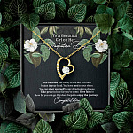 To A Beautiful Girl On Her Graduation Day Forever Love Heart Pendant Necklace - Graduation GIft For Her