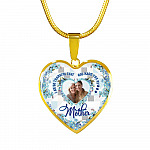 Personalized Photo I Am So Thankful That God Made You My Mother Heart Pendant Necklace - Bangle