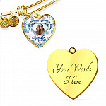 Personalized Photo I Am So Thankful That God Made You My Mother Heart Pendant Necklace - Bangle