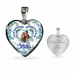Personalized Photo I Am So Thankful That God Made You My Mother Heart Pendant Necklace - Bangle