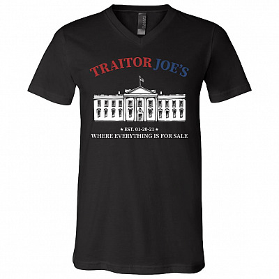 Traitor Tshirt, Black, V-Neck T-Shirt