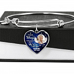 Personalized Photo Your Wings Were Ready But My Heart Was Not Memorial Remembrance Luxury Heart Pendant Necklace