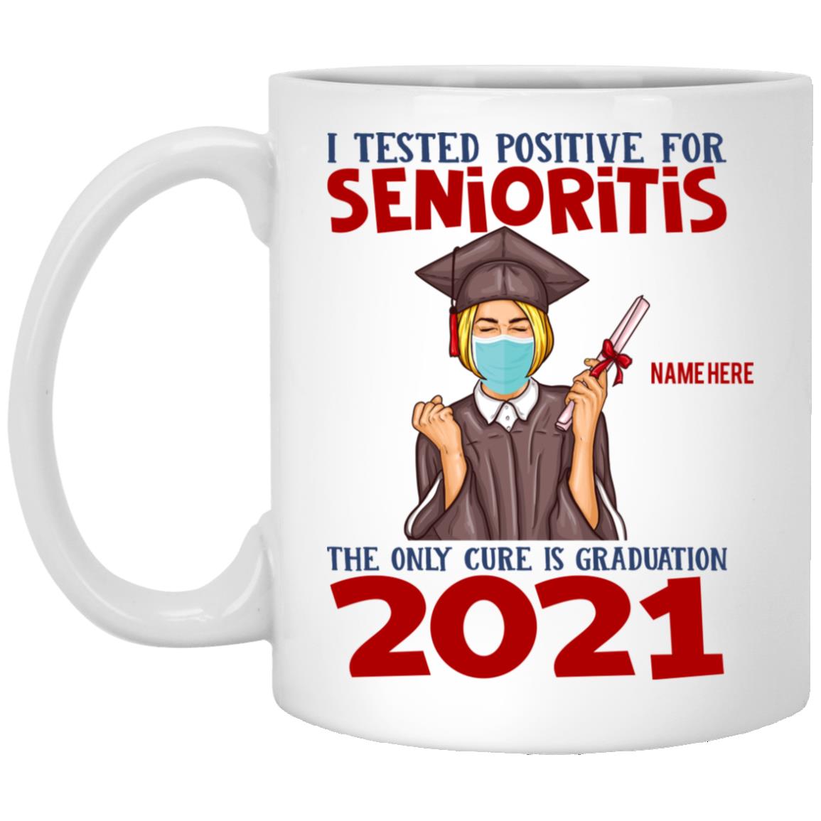 Personalized Female, White, 11 oz. White Mug