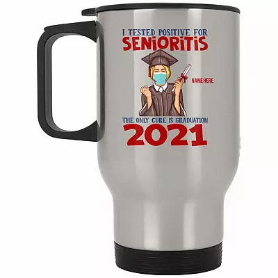 14 oz. Silver Travel Mug