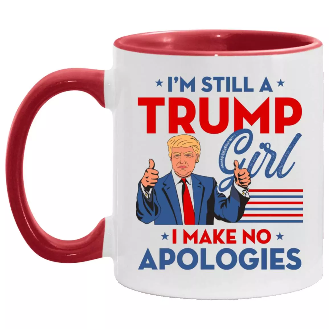 Yes I Am Trump Mug, White/Red, 11 oz. Accent Mug
