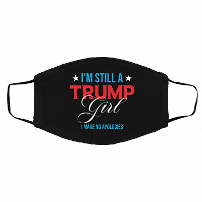 Trump Mask, Black, Cloth Face Cover – Medium/Large