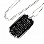 My Viking You Are My Favorite Viking You Are As Brave As Ragnar From Shieldmaiden Dog Tag Pendant Necklace