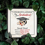 Personalized Congratulations Graduation Behind You All Your Memories Class Of 2021 Infinity Heart Necklace