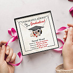 Personalized Congratulations Graduation Behind You All Your Memories Class Of 2021 Infinity Heart Necklace