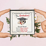 Personalized Congratulations Graduation Behind You All Your Memories Class Of 2021 Infinity Heart Necklace