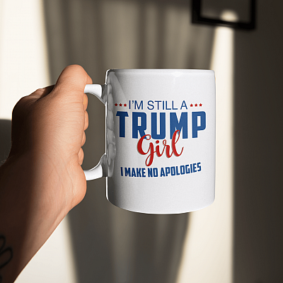 Alternative view of I'm Still A Trump Girl I Make No Apologies Coffee Mug - Beer Stein - Water Bottle - Color Changing Mug
