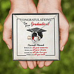 Personalized Congratulations Graduation Behind You All Your Memories Class Of 2021 Forever Love Heart Necklace