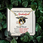Personalized Congratulations Graduation Behind You All Your Memories Class Of 2021 Forever Love Heart Necklace