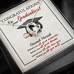 Personalized Congratulations Graduation Behind You All Your Memories Class Of 2021 Forever Love Heart Necklace