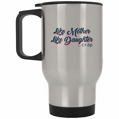 14 oz. Silver Travel Mug