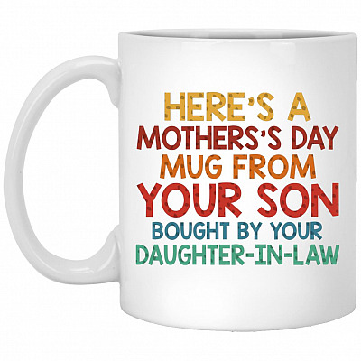 Here's Mug, White, 11 oz. White Mug