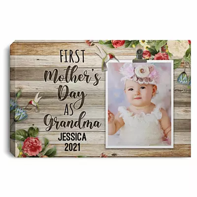 Personalized Photo Canvas, White, 0.75'' Framed Canvas