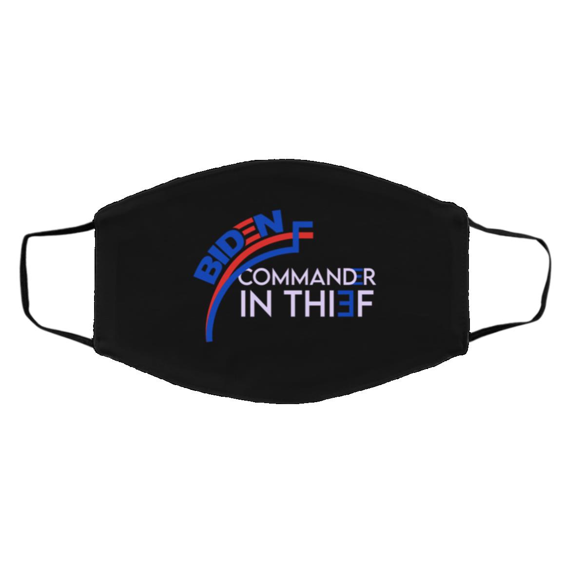 biden mask, Black, Cloth Face Cover – Medium/Large