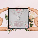 To My Mother in Law Thank You for Raising Your Son to Be the Man of My Dreams Love Knot Pendant Necklace