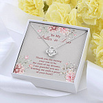 To My Mother in Law Thank You for Raising Your Son to Be the Man of My Dreams Love Knot Pendant Necklace