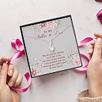 To My Mother in Law Thank You for Raising Your Son to Be the Man of My Dreams Alluring Beauty Necklace