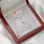 To My Mother in Law Thank You for Raising Your Son to Be the Man of My Dreams Alluring Beauty Necklace