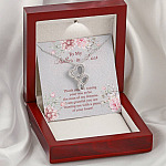 To My Mother in Law Thank You for Raising Your Son to Be the Man of My Dreams Double Hearts Pendant Necklace