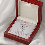 To My Mother in Law Thank You for Raising Your Son to Be the Man of My Dreams Double Hearts Pendant Necklace