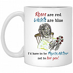 Funny Psycho Norman, White, 11 oz. White Mug