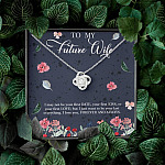 Husband to My Future Wife I May Not Be Your First Date Your First Kiss Love Knot Pendant Necklace