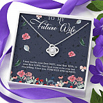 Husband to My Future Wife I May Not Be Your First Date Your First Kiss Love Knot Pendant Necklace