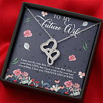 Husband to My Future Wife I May Not Be Your First Date Your First Kiss Double Hearts Necklace