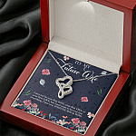 Husband to My Future Wife I May Not Be Your First Date Your First Kiss Double Hearts Necklace