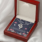 Husband to My Future Wife I May Not Be Your First Date Your First Kiss Double Hearts Necklace