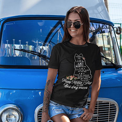 Alternative view of Happy Mother's Day To The Best Dog Mom T-Shirt - Best Dog Mom Shirt