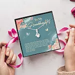 Grandma To My Granddaughter I Hugged This Little Pendant I Squeezed It Tight Alluring Beauty Necklace