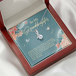 Grandma To My Granddaughter I Hugged This Little Pendant I Squeezed It Tight Alluring Beauty Necklace