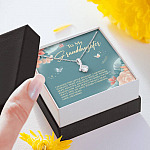 Grandma To My Granddaughter I Hugged This Little Pendant I Squeezed It Tight Alluring Beauty Necklace