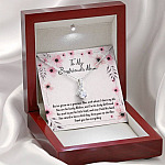 To My Boyfriend's Mom You've Given Me a Gracious Man Mother's Day Gift Alluring Beauty Necklace