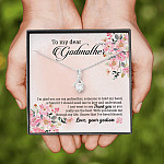Godson To My Dear Godmother I'm Glad You Are My Godmother Alluring Beauty Necklace