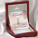 Godson To My Dear Godmother I'm Glad You Are My Godmother Alluring Beauty Necklace