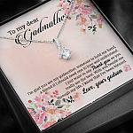 Godson To My Dear Godmother I'm Glad You Are My Godmother Alluring Beauty Necklace