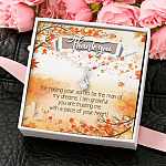 Thank You for Raising Your Son to Be the Man of My Dreams Mother-In-Law Alluring Pendant Necklace